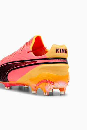 KING ULTIMATE TRICKS FG/AG Football Boots, Sun Stream-PUMA Black-Sunset Glow, extralarge-GBR