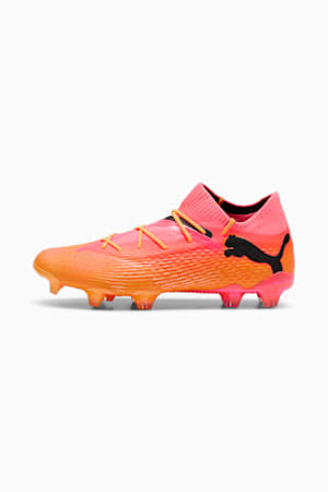 FUTURE 7 ULTIMATE TRICKS FG/AG Football Boots, Sunset Glow-Sun Stream-PUMA Black-PUMA White, extralarge-GBR