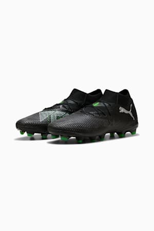 FUTURE 8 PRO FG/AG Football Boots Unisex, PUMA Black-Cool Light Gray-Fluo Green, extralarge-GBR