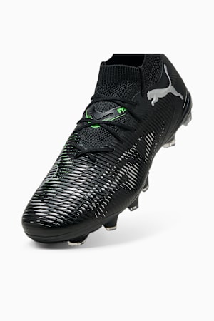 FUTURE 8 MATCH FG/AG Football Boots Unisex, PUMA Black-Cool Light Gray-Fluo Green, extralarge-GBR