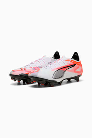 ULTRA 5 CARBON FG Football Boots Women, PUMA White-PUMA Black-Glowing Red, extralarge-GBR