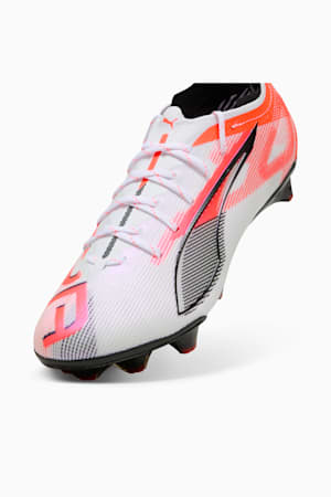ULTRA 5 CARBON FG Football Boots Women, PUMA White-PUMA Black-Glowing Red, extralarge-GBR