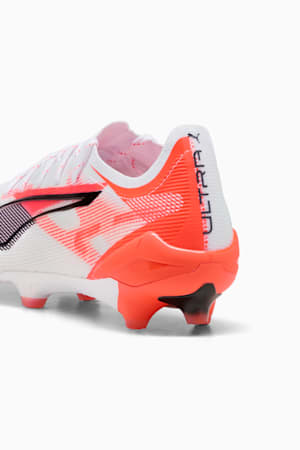 ULTRA 5 ULTIMATE FG Football Boots, PUMA White-PUMA Black-Glowing Red, extralarge-GBR