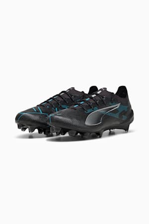 ULTRA 5 ULTIMATE FG Football Boots, PUMA Black-PUMA Silver-Bright Aqua, extralarge-GBR