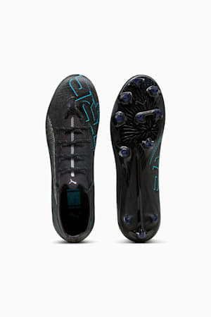 ULTRA 5 PRO FG/AG Football Boots Unisex, PUMA Black-PUMA Silver-Bright Aqua, extralarge-GBR