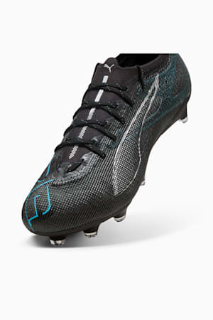 ULTRA 5 PRO FG/AG Football Boots Unisex, PUMA Black-PUMA Silver-Bright Aqua, extralarge-GBR