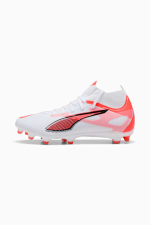 ULTRA 5 MATCH+ FG/AG Football Boots Women, PUMA White-PUMA Black-Glowing Red, extralarge-GBR