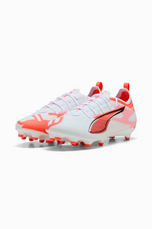 ULTRA 5 PRO FG/AG Football Boots Youth, PUMA White-PUMA Black-Glowing Red, extralarge-GBR