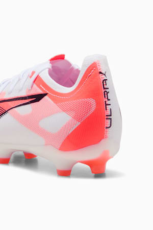ULTRA 5 MATCH FG/AG Football Boots Unisex, PUMA White-PUMA Black-Glowing Red, extralarge-GBR