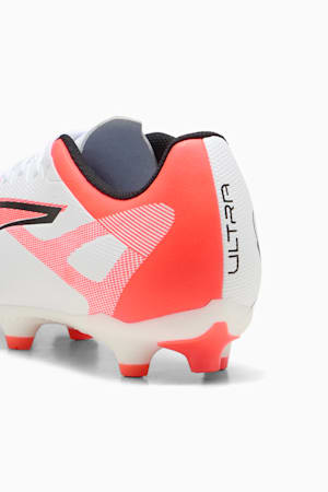 ULTRA 5 PLAY FG/AG Football Boots, PUMA White-PUMA Black-Glowing Red, extralarge-GBR