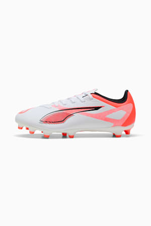 ULTRA 5 PLAY FG/AG Football Boots, PUMA White-PUMA Black-Glowing Red, extralarge-GBR