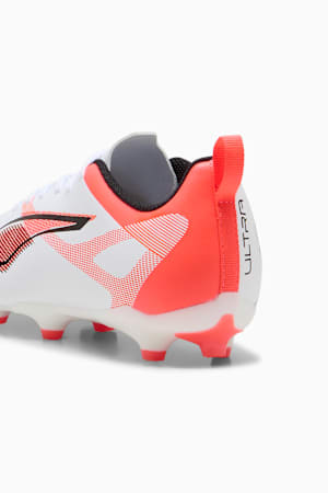 ULTRA 5 PLAY FG/AG Football Boots Youth, PUMA White-PUMA Black-Glowing Red, extralarge-GBR