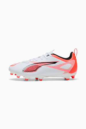 ULTRA 5 PLAY FG/AG Football Boots Youth, PUMA White-PUMA Black-Glowing Red, extralarge-GBR