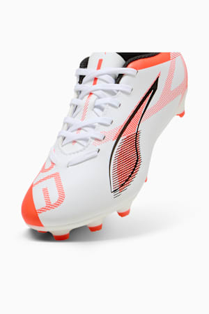 ULTRA 5 PLAY FG/AG Football Boots Youth, PUMA White-PUMA Black-Glowing Red, extralarge-GBR