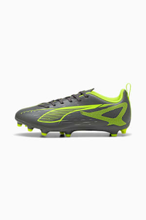 ULTRA 5 PLAY FG/AG Football Boots Youth, Matte Aged Silver-Yellow Alert-Puma Aged Silver, extralarge-GBR