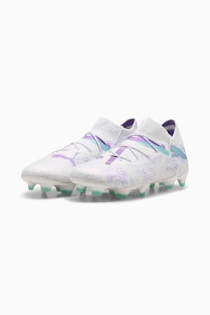 FUTURE 7 ULTIMATE BL FG/AG Football Boots Women, PUMA White-PUMA Black-Spring Lavender, extralarge-GBR
