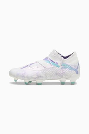 FUTURE 7 ULTIMATE BL FG/AG Football Boots Women, PUMA White-PUMA Black-Spring Lavender, extralarge-GBR