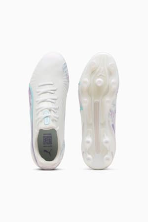 KING ULTIMATE BL FG/AG Football Boots Women, PUMA White-PUMA Black-Spring Lavender, extralarge-GBR