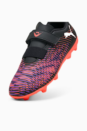 FUTURE 8 PLAY V FG/AG RB Football Boots Youth, PUMA Black-PUMA White-Glowing Red, extralarge-GBR