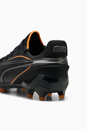 KING ULTIMATE FG/AG Football Boots, PUMA Black-Heat Fire-PUMA Silver, extralarge-GBR