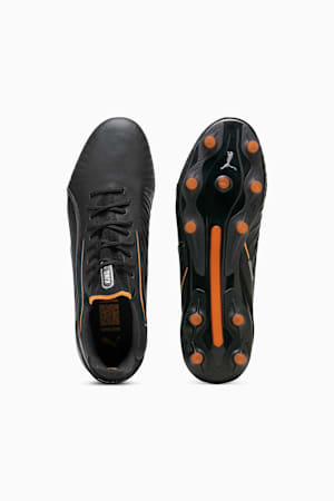 KING ULTIMATE FG/AG Football Boots, PUMA Black-Heat Fire-PUMA Silver, extralarge-GBR