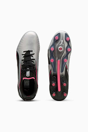 KING ULTIMATE FG/AG Football Boots Unisex, PUMA Silver-PUMA Black-Sun Struck-PUMA White, extralarge-GBR