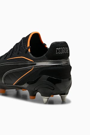 KING ULTIMATE MxSG Football Boots, PUMA Black-Heat Fire-PUMA Silver, extralarge-GBR