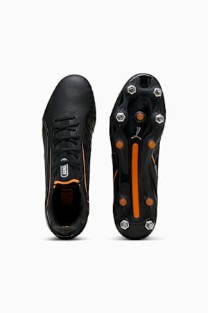 KING ULTIMATE MxSG Football Boots, PUMA Black-Heat Fire-PUMA Silver, extralarge-GBR