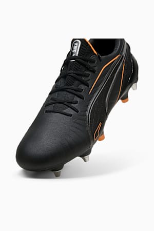 KING ULTIMATE MxSG Football Boots, PUMA Black-Heat Fire-PUMA Silver, extralarge-GBR