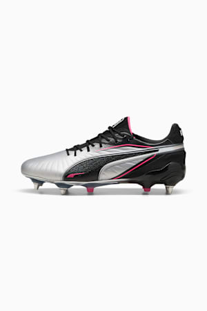 KING ULTIMATE MxSG Football Boots Unisex, PUMA Silver-PUMA Black-Sun Struck-PUMA White, extralarge-GBR