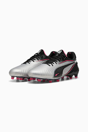 KING ULTIMATE FG/AG Football Boots Women, PUMA Silver-PUMA Black-Sun Struck-PUMA White, extralarge-GBR