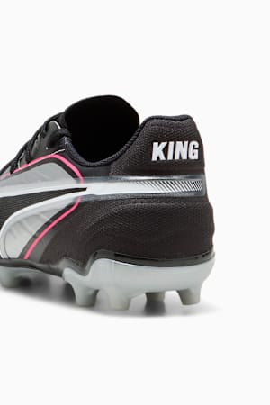 KING MATCH FG/AG Football Boots Youth, PUMA Silver-PUMA Black-Sun Struck-PUMA White, extralarge-GBR