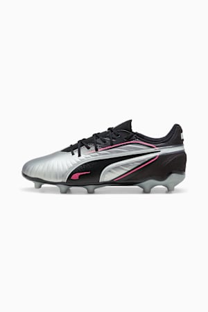 KING MATCH FG/AG Football Boots Youth, PUMA Silver-PUMA Black-Sun Struck-PUMA White, extralarge-GBR