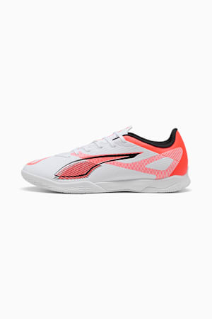ULTRA 5 PLAY IT Futsal Boots Youth, PUMA White-PUMA Black-Glowing Red, extralarge-GBR