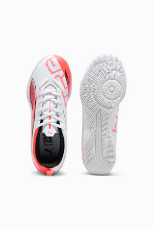 ULTRA 5 PLAY IT Futsal Boots Youth, PUMA White-PUMA Black-Glowing Red, extralarge-GBR