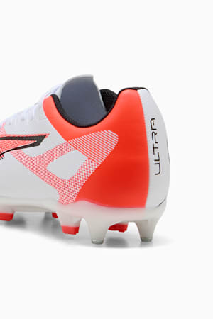 ULTRA 5 PLAY MxSG Football Boots Unisex, PUMA White-PUMA Black-Glowing Red, extralarge-GBR
