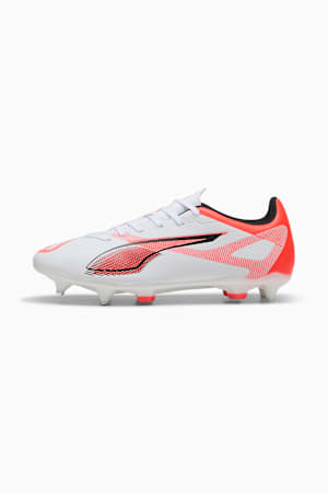 ULTRA 5 PLAY MxSG Football Boots Unisex, PUMA White-PUMA Black-Glowing Red, extralarge-GBR
