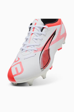 ULTRA 5 PLAY MxSG Football Boots Unisex, PUMA White-PUMA Black-Glowing Red, extralarge-GBR
