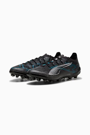 ULTRA 5 ULTIMATE AG Football Boots Unisex, PUMA Black-PUMA Silver-Bright Aqua, extralarge-GBR