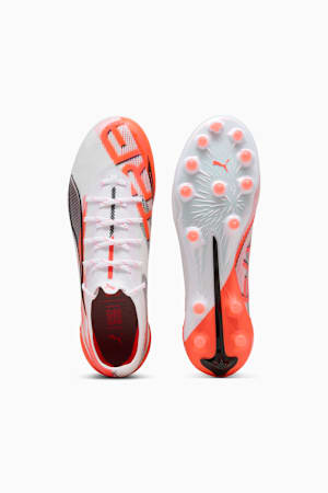 ULTRA 5 ULTIMATE AG Football Boots Women, PUMA White-PUMA Black-Glowing Red, extralarge-GBR