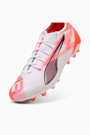 ULTRA 5 ULTIMATE MG Football Boots, PUMA White-PUMA Black-Glowing Red, extralarge-GBR