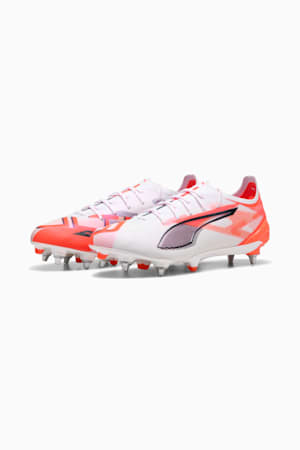 ULTRA 5 ULTIMATE MxSG Football Boots, PUMA White-PUMA Black-Glowing Red, extralarge-GBR