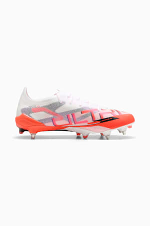 ULTRA 5 ULTIMATE MxSG Football Boots, PUMA White-PUMA Black-Glowing Red, extralarge-GBR