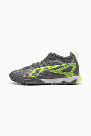 ULTRA 5 MATCH TT Mid Football Boots Youth, Matte Aged Silver-Yellow Alert-Puma Aged Silver, extralarge-GBR