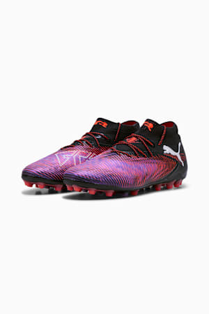 FUTURE 8 ULTIMATE MG Football Boots Unisex, PUMA Black-PUMA White-Glowing Red, extralarge-GBR