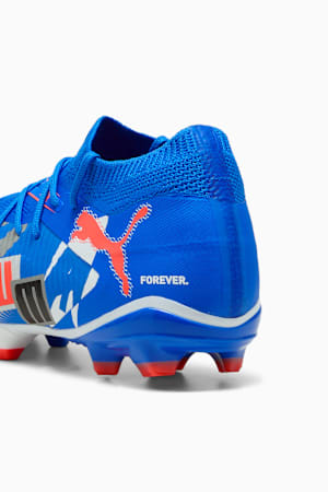 FUTURE 8 MATCH FOREVER FG/AG Football Boots Unisex, PUMA White-Ultra Blue-Feather Gray-PUMA Black-Glowing Red, extralarge-GBR