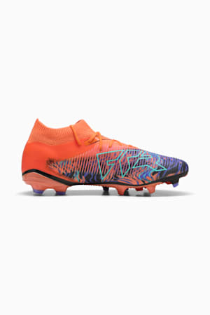 FUTURE 8 MATCH CREATIVITY FG/AG Football Boots Unisex, Orange Poppy-PUMA Black-Dark Amethyst-Electric Peppermint, extralarge-GBR