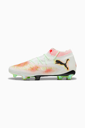 FUTURE 8 ULTIMATE LAUNCH FG Football Boots Unisex, PUMA White-PUMA Black-Lime Squeeze-Green Glare, extralarge-GBR