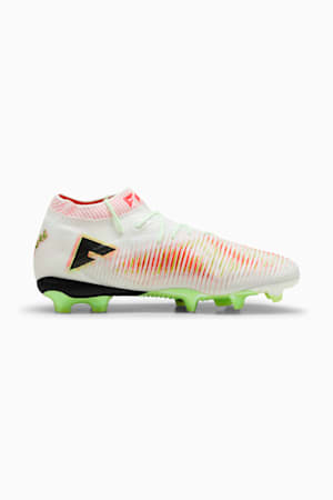 FUTURE 8 ULTIMATE LAUNCH FG Football Boots Unisex, PUMA White-PUMA Black-Lime Squeeze-Green Glare, extralarge-GBR