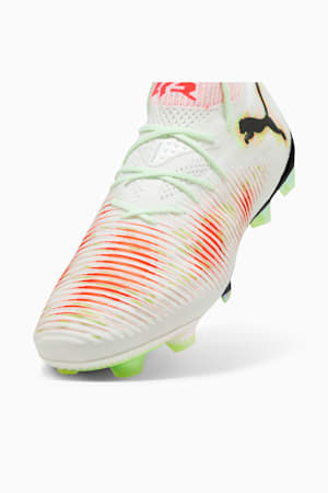 FUTURE 8 ULTIMATE LAUNCH FG Football Boots Unisex, PUMA White-PUMA Black-Lime Squeeze-Green Glare, extralarge-GBR